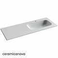 White Countertop Washbasin With Modern Sleek Design And Smooth Surface