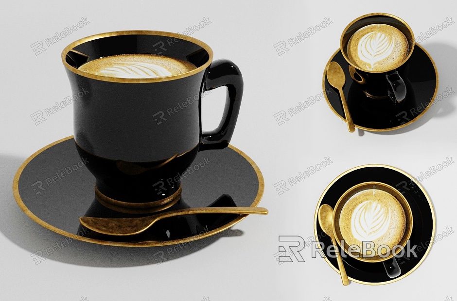 Modern coffee cup coffee cup coffee coffee coffee coffee shop cup latte mocha cappuccino model