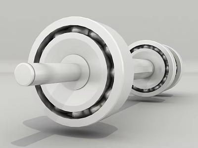 High Precision Industrial Bearing Equipment With Shaft And Roller Components 3d model