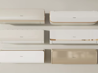 Variety Of Haier Air Conditioners With Different Designs 3d model