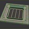 Quiet Air Conditioner Fan With Square Grille Design For Home Cooling Efficiency