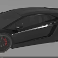 Dark Brown Luxury Sports Car With Sleek Exterior Design Red Rims Shiny Finish