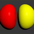 Colorful Red And Yellow Petal Shaped Household Decorative Items For Home Use