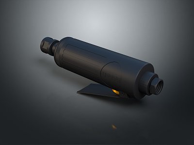 Suppressor Silencer Muffler Military Goods Military Equipment Military Supplies Arms 3d model