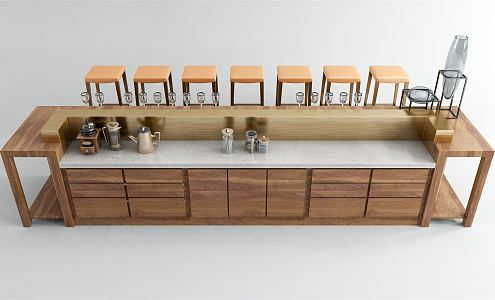 Modern Bar Desk Water Bar 3d model