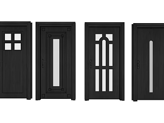 Modern swing door 3d model