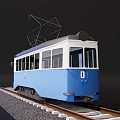 Old tram 3d model