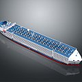 Modern steamship large cargo ship cargo ship cargo ship transport ship 3d model