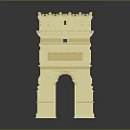 Ancient Gate Stone Gate European Gate Large Wooden Door Classical Gate Antique Gate Game Gate 3d model