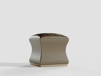 Modern Leather Upholstered Shoe Bench With Sleek Design And Sturdy Base For Entryway 3d model