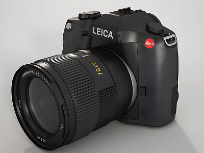 Leica Digital Camera With Black Body And 50mm Professional Lens 3d model