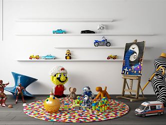 Modern Toys Children's Toys Mosaic Toys Mario Lego Toys Combo Children's Entertainment Area Children's Rest Area 3d model