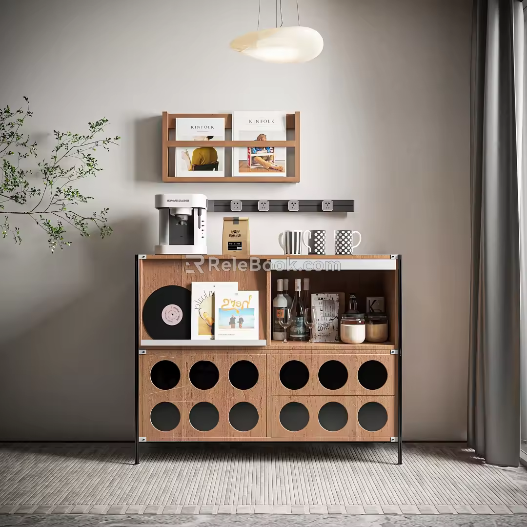 Middle Ancient Wood Home Middle Ancient Cabinet Sideboard Middle Ancient Decorative Cabinet 3d model