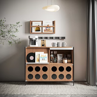 Middle Ancient Wood Home Middle Ancient Cabinet Sideboard Middle Ancient Decorative Cabinet 3d model