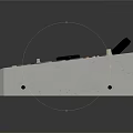 Modern Console Submarine Cabin Operating Cabin 3d model