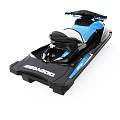 Sea Doo Jet Skis With Black And Blue Design