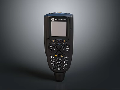 Motorola Professional Two Way Radio Handheld Electronic Device With Screen And Keypad 3d model