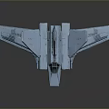 Aerospace Spaceship Model Showcasing Detailed Structural Features for Cosmic Exploration Concept