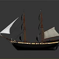 Retro sailing ship ancient ship ancient warship large ancient ship ancient warship 3d model
