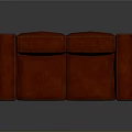 Modern Red Leather Two Seater Sofa With Clean Design And Smooth Lines