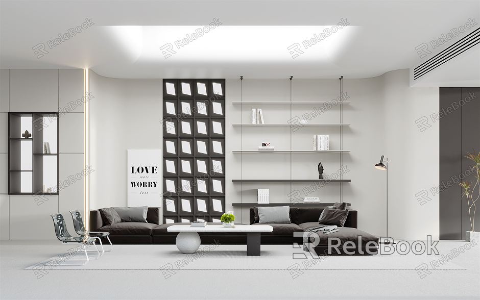 Modern Living Room Minimalist Living Room model