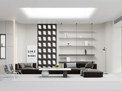 Modern Living Room Minimalist Living Room model