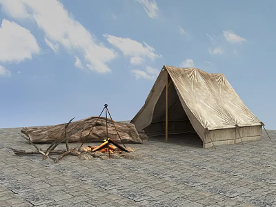 Modern Tent Rural Planning Zhengxing Chinese Culture Series 3d model