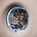 Modern Square Shaped Decorative Lights With Celestial Moon Patterns And Colorful Edges