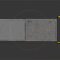 Household Gray Storage Units With Yellow Black Safety Barriers And Smooth Surface