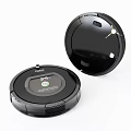 Two Smart Robotic Vacuum Cleaners As Daily Home Cleaning Appliance With Modern Design