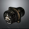 Military Weapon Safety Knob Component With ARM SAFE Markings And Tactical Metal Design