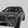 BMW SUV Silver Exterior Front And Rear View With License Plate 297 HPL
