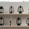 Modern Kerosene Lamp Decorative Lamp 3d model