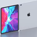 Tablet Apple Tablet iPad Tablet Apple Computer Stylus Pen Keyboard Tablet Set 3d model