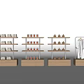 Wenchuang Exhibition Rack Commodity Display Rack 3d model