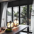 New Chinese Style Table Lamp 3d model