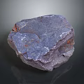 Natural Purple Blue Raw Stone With Rough Textured Surface For Decorative Projects