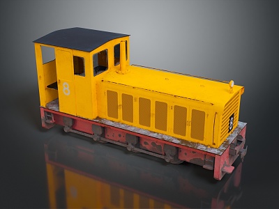 vintage train steam train carriage locomotive head steam carriage train modern vehicle 3d model