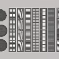 Various Manhole Covers And Grilles With Different Patterns For Drainage Use