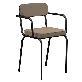 Simple leisure chair 3d model