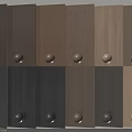 Various Colors Wood Grain Wall Panels With Round Decorative Knobs Design