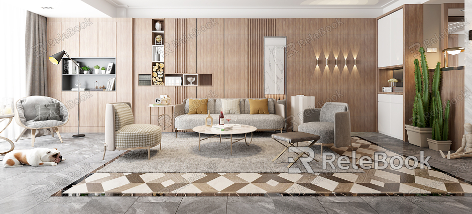 Light Luxury Living Room model