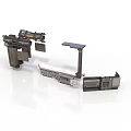 Industrial Metallic Mechanical Components Featuring Structural Brackets Panels And Frames