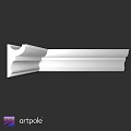 White Decorative Architectural Molding With Detailed Layered Design For Interiors
