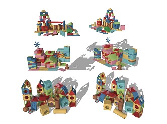 Modern Toys Children's Building Blocks Children's Toys 3d model