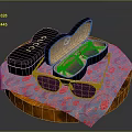 Gucci Sunglasses In Case On Floral Cloth And Wooden Base For Daily Use