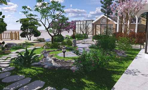 Japanese Garden 3d model