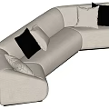 Modern Multiplayer Sofa 3d model