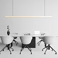 Modern Table and Chair Combination Leisure Negotiation Table and Chair Combination 3d model