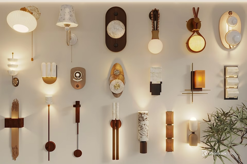 Modern Wall Lamps With Different Designs And Elegant Styles For Home Decor 3d model 